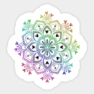 Mouse Ear Mandala Sticker